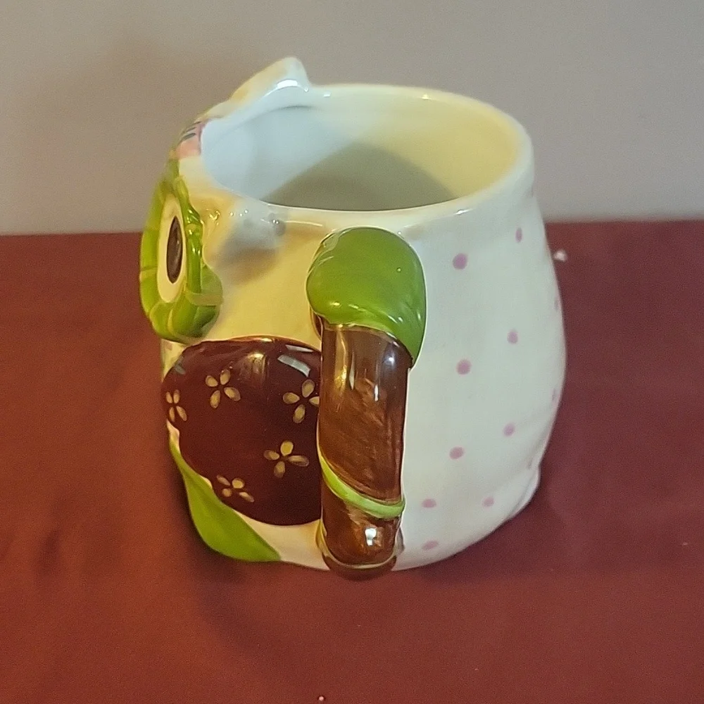 OLLI OWL Coffee Mug Ceramic Hand Painted Dolomite, 5